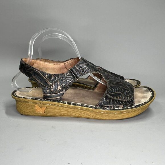 Alegria Viki Sandals Women's Size 11 Architexture Bronze Leather Gladiator - Picture 1 of 9